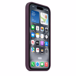 Apple Coque en silicone avec MagSafe pour iPhone 16 - Prune - Vue supplémentaire 6