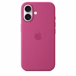 Apple Coque en silicone avec MagSafe pour iPhone 16 - Fuchsia - Vue supplémentaire 4
