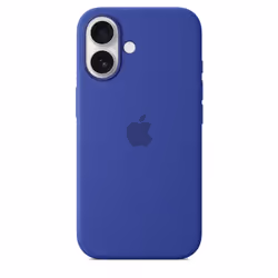 Apple Coque en silicone avec MagSafe pour iPhone 16 - Outremer - Vue supplémentaire 4