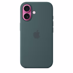 Apple Coque en silicone avec MagSafe pour iPhone 16 - Vert lacustre