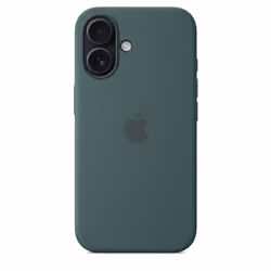 Apple Coque en silicone avec MagSafe pour iPhone 16 - Vert lacustre - Vue supplémentaire 5