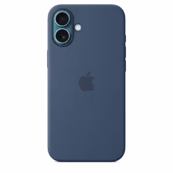 Apple Coque en silicone avec MagSafe pour iPhone 16 Plus - Denim