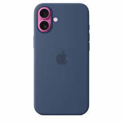 Apple Coque en silicone avec MagSafe pour iPhone 16 Plus - Denim