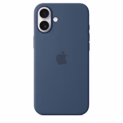 Apple Coque en silicone avec MagSafe pour iPhone 16 Plus - Denim - Vue supplémentaire 4