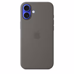 Apple Coque en silicone avec MagSafe pour iPhone 16 Plus - Gris minéral, Housse, Apple, iPhone 16 Plus, 17 cm (6.7"), Gris, C ...