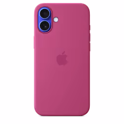 Apple Coque en silicone avec MagSafe pour iPhone 16 Plus - Fuchsia, Housse, Apple, iPhone 16 Plus, 17 cm (6.7"), Fuchsia