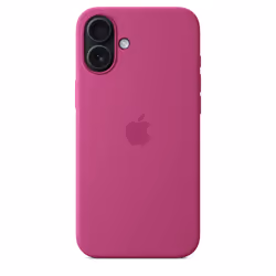 Apple Coque en silicone avec MagSafe pour iPhone 16 Plus - Fuchsia - Vue supplémentaire 5