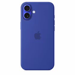 Apple Coque en silicone avec MagSafe pour iPhone 16 Plus - Outremer, Apple, iPhone 16 Plus, 17 cm (6.7"), Bleu