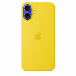 Apple Coque en silicone avec MagSafe pour iPhone 16 Plus - Carambole, Housse, Apple, iPhone 16 Plus, 17 cm (6.7"), Jaune