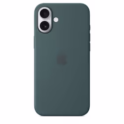 Apple Coque en silicone avec MagSafe pour iPhone 16 Plus - Vert lacustre - Vue supplémentaire 4