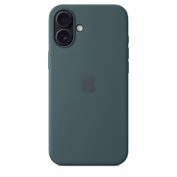 Apple Coque en silicone avec MagSafe pour iPhone 16 Plus - Vert lacustre - Vue supplémentaire 5