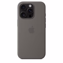 Apple Coque en silicone avec MagSafe pour iPhone 16 Pro - Gris minéral - Vue supplémentaire 4