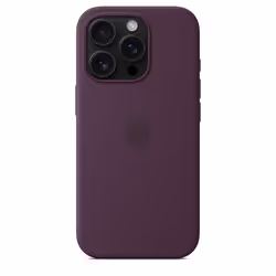 Apple Coque en silicone avec MagSafe pour iPhone 16 Pro - Prune - Vue supplémentaire 4