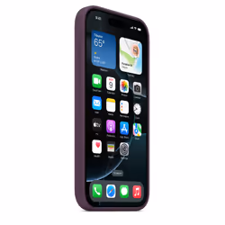 Apple Coque en silicone avec MagSafe pour iPhone 16 Pro - Prune - Vue supplémentaire 5
