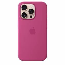 Apple Coque en silicone avec MagSafe pour iPhone 16 Pro - Fuchsia, Housse, Apple, iPhone 16 Pro, 16 cm (6.3"), Fuchsia