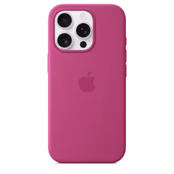 Apple Coque en silicone avec MagSafe pour iPhone 16 Pro - Fuchsia