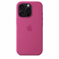Apple Coque en silicone avec MagSafe pour iPhone 16 Pro - Fuchsia - Vue supplémentaire 4