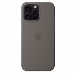 Apple Coque en silicone avec MagSafe pour iPhone 16 Pro Max - Gris minéral - Vue supplémentaire 4