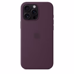 Apple Coque en silicone avec MagSafe pour iPhone 16 Pro Max - Prune - Vue supplémentaire 4