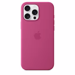 Apple Coque en silicone avec MagSafe pour iPhone 16 Pro Max - Fuchsia