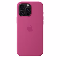 Apple Coque en silicone avec MagSafe pour iPhone 16 Pro Max - Fuchsia - Vue supplémentaire 4