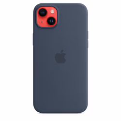 Apple Coque en silicone avec MagSafe pour iPhone 14 Plus - Bleu orage - Vue supplémentaire 5