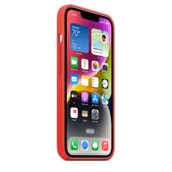 Apple Coque en silicone avec MagSafe pour iPhone 14 - (PRODUCT)RED - Vue supplémentaire 8