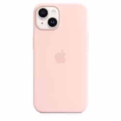 Apple Coque en silicone avec MagSafe pour iPhone 14 - Rose craie - Vue supplémentaire 4