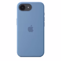 Apple Coque en silicone pour iPhone 16e – Bleu d’hiver
