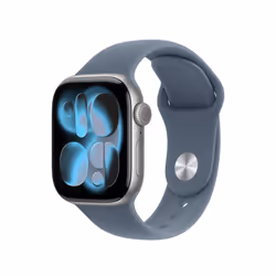 Apple 42mm Anchor Blue Sport Band - M/L Bande Bleu Fluoroélastomère - Vue supplémentaire 2