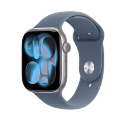 Apple 46mm Anchor Blue Sport Band - M/L Bande Bleu Fluoroélastomère - Vue supplémentaire 2