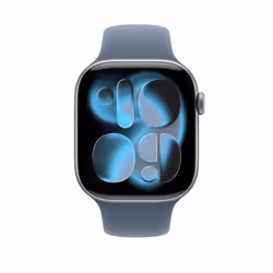 Apple 46mm Anchor Blue Sport Band - M/L Bande Bleu Fluoroélastomère - Vue supplémentaire 3