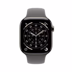 Apple Watch Series 11 OLED 46 mm Numérique 416 x 496 pixels Écran tactile 5G Titane Wifi GPS (satellite)