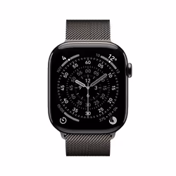 Apple Watch Series 11 OLED 46 mm Numérique 416 x 496 pixels Écran tactile 5G Titane Wifi GPS (satellite)