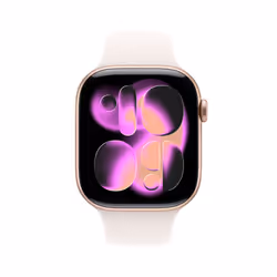 Apple Watch Series 11 OLED 46 mm Numérique 416 x 496 pixels Écran tactile 5G Or rose Wifi GPS (satellite)