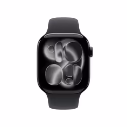 Apple Watch Series 11 OLED 42 mm Numérique 374 x 446 pixels Écran tactile Noir Wifi GPS (satellite)