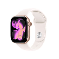 Apple Watch Series 11 OLED 42 mm Numérique 374 x 446 pixels Écran tactile Or rose Wifi GPS (satellite)