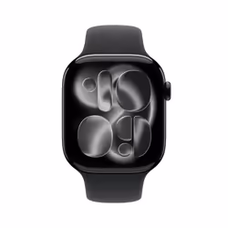 Apple Watch Series 11 OLED 46 mm Numérique 416 x 496 pixels Écran tactile Noir Wifi GPS (satellite)