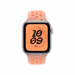 Apple 40mm Alpenglow Pink Nike Sport Band - M/L Bande Rose Aluminium, Fluoroélastomère - Vue supplémentaire 3