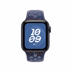 Apple 40mm Blue Ribbon Nike Sport Band - M/L Bande Bleu Aluminium, Fluoroélastomère - Vue supplémentaire 3