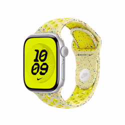 Apple 42mm Volt Splash Nike Sport Band - M/L Bande Jaune Aluminium, Fluoroélastomère - Vue supplémentaire 2