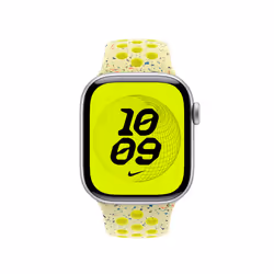 Apple 42mm Volt Splash Nike Sport Band - M/L Bande Jaune Aluminium, Fluoroélastomère - Vue supplémentaire 3