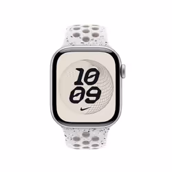 Apple 42mm Veiled Grey Nike Sport Band - S/M Bande Gris Aluminium, Fluoroélastomère - Vue supplémentaire 3