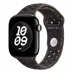Apple MGC34ZM/A accessoire intelligent à porter sur soi Bande Noir Aluminium, Fluoroélastomère - Vue supplémentaire 2