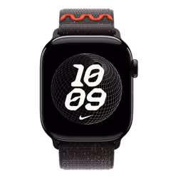 Apple Nike Sport Loop Bande Noir Nylon, Polyester recyclé, Spandex - Vue supplémentaire 3