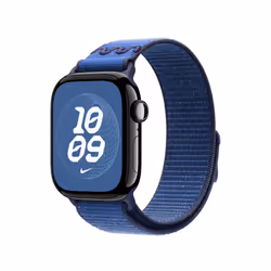 Apple Nike Sport Loop Bande Bleu Nylon, Polyester recyclé, Spandex - Vue supplémentaire 2