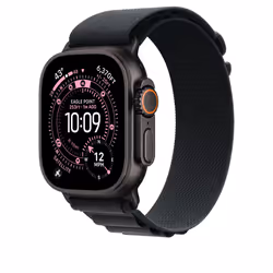 Apple 49mm Black Alpine Loop - Medium - Black Titanium Finish Bande Noir Titane, Polyester, Spandex - Vue supplémentaire 2