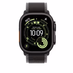 Apple 49mm Black/Charcoal Trail Loop - M/L - Black Titanium Finish Bande Noir Titane, Polyester, Spandex, Nylon - Vue supplémentaire 3