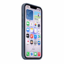 Apple Coque en silicone avec MagSafe pour iPhone 17e - Bleu maritime - Vue supplémentaire 4