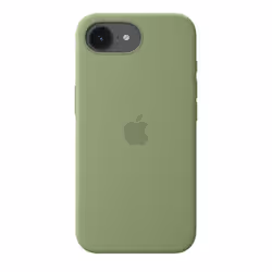 Apple Coque en silicone avec MagSafe pour iPhone 17e - Vert ardoise - Vue supplémentaire 3